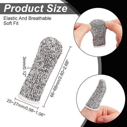 60 pcs مقاومة الأصابع المقاوم للأصابع القابلة لإعادة الاستخدام يغطي أصابع الأصابع للمطبخ المنزل لوازم النحت in Saudi Arabia