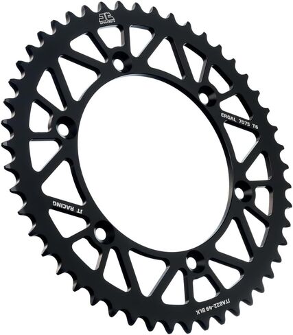 JT Sprockets JTA822.45BLK الأسود RACELITE ألومنيوم 7075 T6 الخلف ، واحد in Kuwait