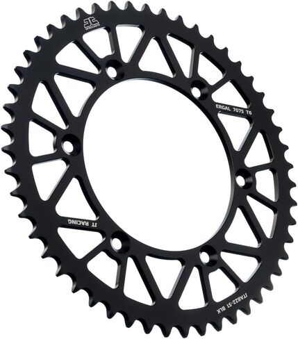 JT Sprockets JTA822.45BLK الأسود RACELITE ألومنيوم 7075 T6 الخلف ، واحد in Kuwait