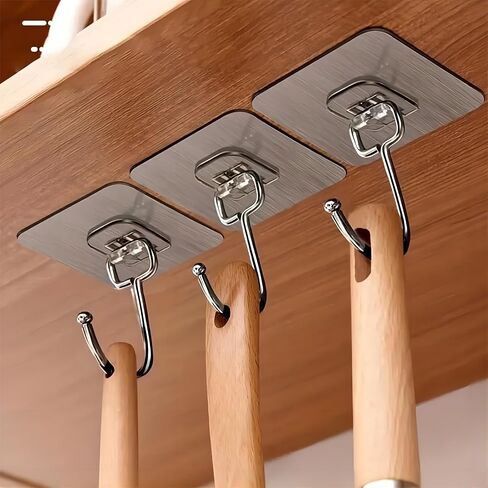 String-bass-Hangers 5 Pcs Adhesive Wall Hooks for Hanging Heavy Duty Hooks in Saudi Arabia