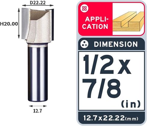 بتات مستقيمة 1/4 1/2 زحف خشب الخشب 1 2 فلاوت لون الشفرة الطويلة الأداة نهاية العمل 1pcs (1-2x1-4) in Saudi Arabia