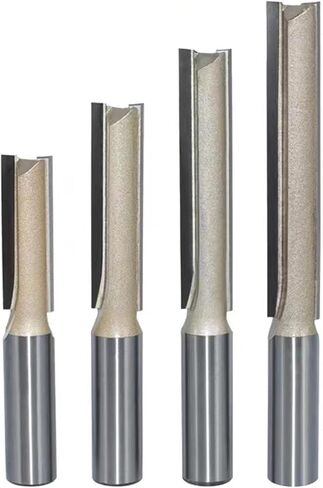 بتات مستقيمة 1/4 1/2 زحف خشب الخشب 1 2 فلاوت لون الشفرة الطويلة الأداة نهاية العمل 1pcs (1-2x1-4) in Saudi Arabia