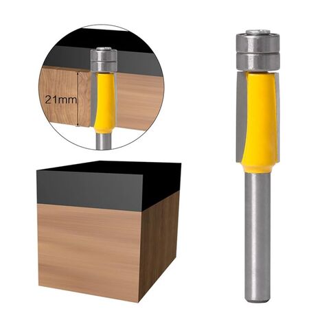 Flush Trim Bit Double Bearing Template Pattern Bit Tungsten Carbide 6MM Shank for Wood 1Pcs in Saudi Arabia