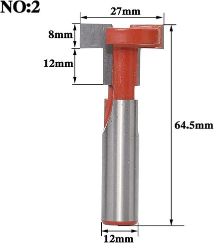 T-Slot T-Track Slotting Bit 12mm Shank 1Pcs(NO.1) in Saudi Arabia
