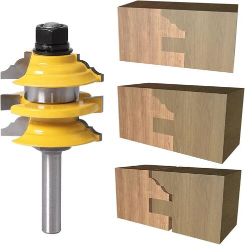 8mm Rail Stile Bit Stacked Wood Tool Woodworking Bits 1Pcs in Saudi Arabia