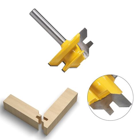 Miter Router Bit 45 Degree Up to 3/4 Tongue and Groove Bit Set-6mm Shank 1Pcs in Saudi Arabia