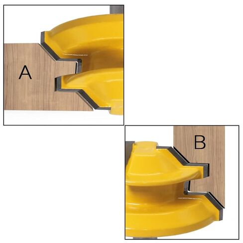 Miter Router Bit 45 Degree Up to 3/4 Tongue and Groove Bit Set-6mm Shank 1Pcs in Saudi Arabia