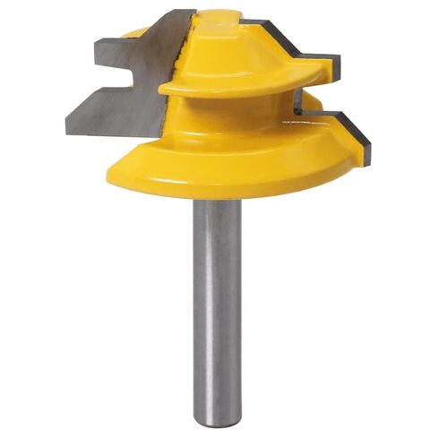 Miter Router Bit 45 Degree Up to 3/4 Tongue and Groove Bit Set-6mm Shank 1Pcs in Saudi Arabia