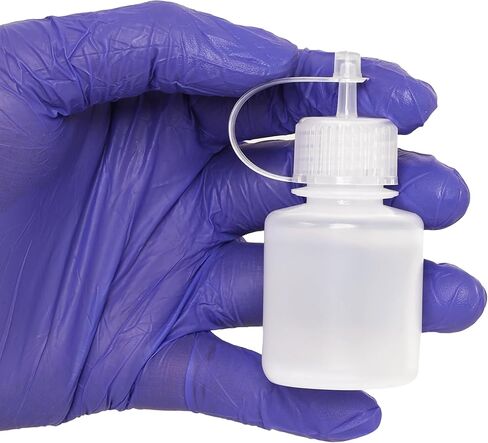 Eisco - 12 Pack 30ml LDPE إسقاط زجاجات تصميم اليورو مع أغطية المسمار وفوهات قطار للمختبر أو الفصل الدراسي أو استخدام المنزل in Saudi Arabia