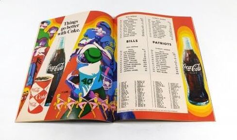 1969 Boston Patriots at Buffalo Bills AFL Football Program 10-11-69 - NFL Programs in Saudi Arabia