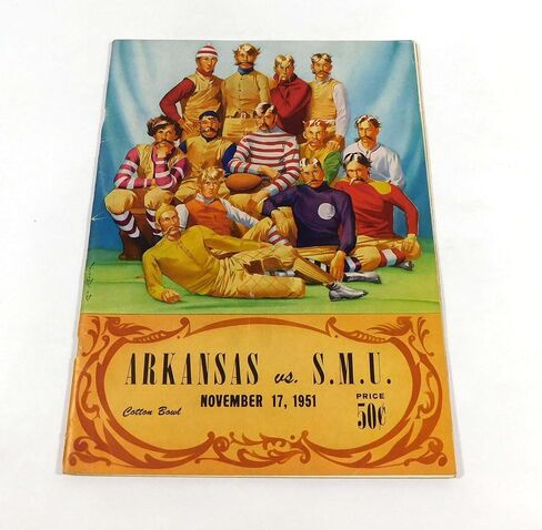 1951 Arkansas at SMU College Football Program 11-17-51 - College Programs in Saudi Arabia