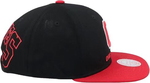 Mitchell & Ness Ohio State University Buckeyes New Retro Back in Action Black Red Era Snapback Hat Cap in Saudi Arabia