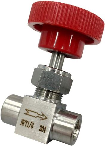 Red handle needle valve 3/8"" 1500PSI NPT Stainless steel For water oil gas in Kuwait