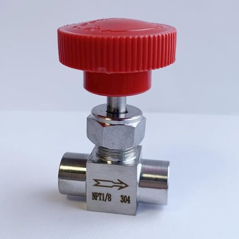 Red handle needle valve 3/8"" 1500PSI NPT Stainless steel For water oil gas in Kuwait