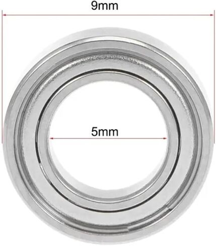 5Pcs Deep Groove Ball Bearing Mr117zz Mr137zz Mr106zz Mr126zz Mr84zz Mr85zz Mr95zz Mr63zz Miniature Mini Bearings 7 * 11 * 3mm(MR106ZZ 6X10X3MM) in Saudi Arabia