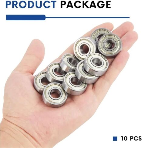 10Pcs Bearing 6000ZZ 10x26x8mmLow Noise Deep Groove 6000 ZZ 2z Ball Bearings(ABEC 1) in Saudi Arabia