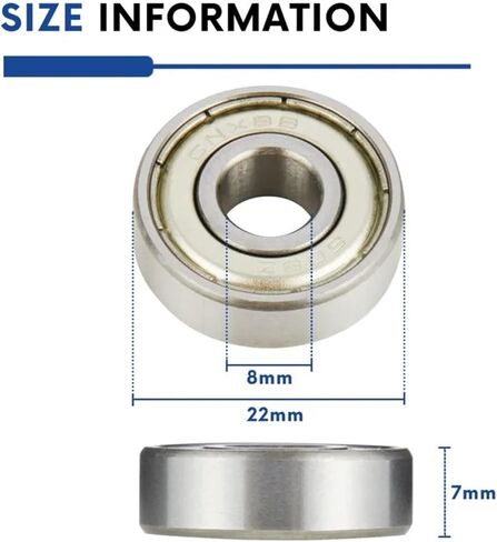 10Pcs Bearing 6000ZZ 10x26x8mmLow Noise Deep Groove 6000 ZZ 2z Ball Bearings(ABEC 1) in Saudi Arabia