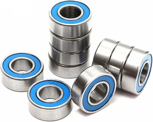 10Pcs MR84-2RS MR84 2RS MR84 RS MR84RS 4x8x3mm Blue Rubber Sealed Miniature Deep Groove Ball Bearing(MR84-2RS_ABEC 5) in Saudi Arabia