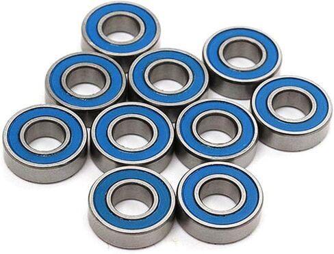 10Pcs MR84-2RS MR84 2RS MR84 RS MR84RS 4x8x3mm Blue Rubber Sealed Miniature Deep Groove Ball Bearing(MR84-2RS_ABEC 5) in Saudi Arabia