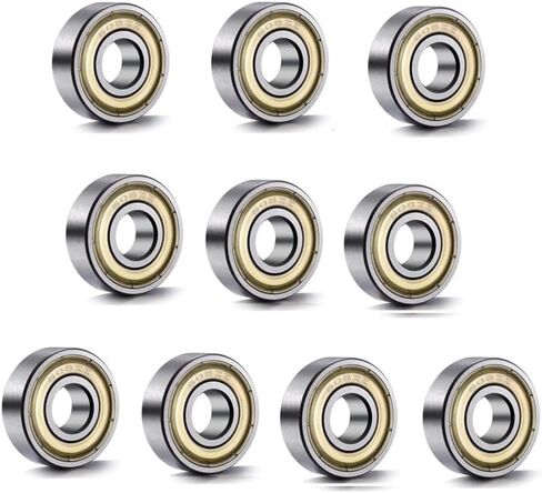 10Pcs 608ZZ Deep Groove Ball Bearing 608 Ball Bearing 608 2Z Metal Sealed 608 608Z 608ZZ 8 * 22 * 7mm(ABEC 5) in Saudi Arabia