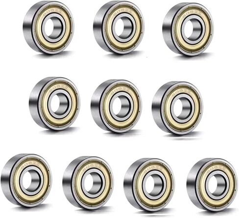 10Pcs 608ZZ Deep Groove Ball Bearing 608 Ball Bearing 608 2Z Metal Sealed 608 608Z 608ZZ 8 * 22 * 7mm(ABEC 5) in Saudi Arabia