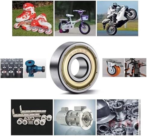 10Pcs 608ZZ Deep Groove Ball Bearing 608 Ball Bearing 608 2Z Metal Sealed 608 608Z 608ZZ 8 * 22 * 7mm(ABEC 5) in Saudi Arabia