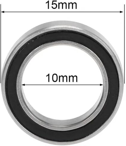 10Pcs ABEC-5 6700-2RS 6700RS 6700 2RS RS 10x15X4mm Miniature Rubber Seal Deep Groove Ball Bearing(10PCS_ABEC 1) in Saudi Arabia