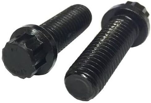 (15) 1/4-20x1-1/2 Alloy 12-Point Flange Screws Black Oxide in Saudi Arabia