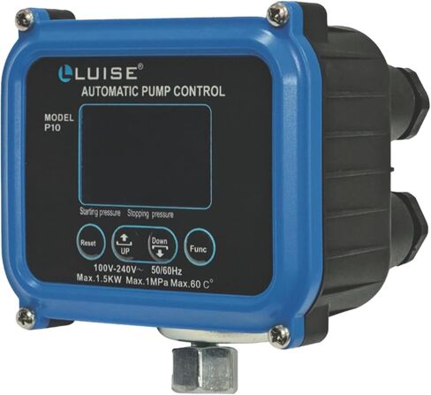 مفتاح الضغط الإلكتروني Luise P10 0.5-9.5 بار مع شاشة LCD ، والإعدادات القابلة للتعديل ، والحماية الجافة ، والأوضاع اليدوية والتوقيت لأنظمة السوائل-L684.0000 in Saudi Arabia