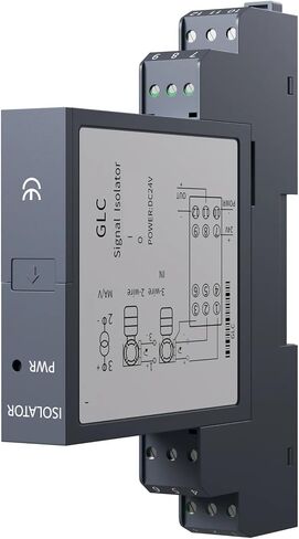 GLC Signal Isolator 2 in 2 Out DC24V 0-20mA to 0-10V 1-5V(1-5V Output) in Kuwait