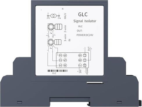 GLC Signal Isolator 2 in 2 Out DC24V 0-20mA to 0-10V 1-5V(1-5V Output) in Kuwait