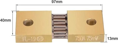 Shunt Resistor 750A 75mV for DC Current Ammeter Analog Panel Meter External FL-19 Shunt Divider 1Pcs in Saudi Arabia
