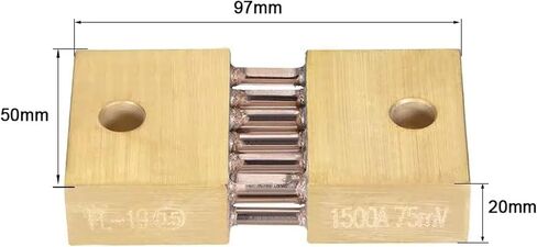Shunt Resistor 1500a 75mV لـ DC الحالي AMMETER AMMETER METER EXTRONAL FL-19 Shunt Divider 1PCS in Saudi Arabia