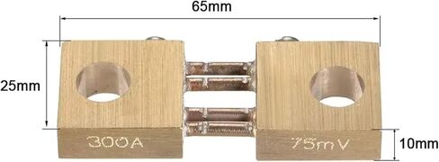 Shunt Resistor 300A 75mV for DC Current Ammeter Analog Panel Meter External FL-19 Shunt Divider 1pCS in Saudi Arabia
