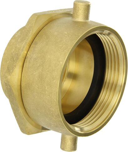 Dixon Valve SF25F20T BRASS FIRE Equipter ، محول دوارة أنثى مع العروة دبوس ، 2-1/2 "NST (NH) أنثى × 2" NPT أنثى in Saudi Arabia