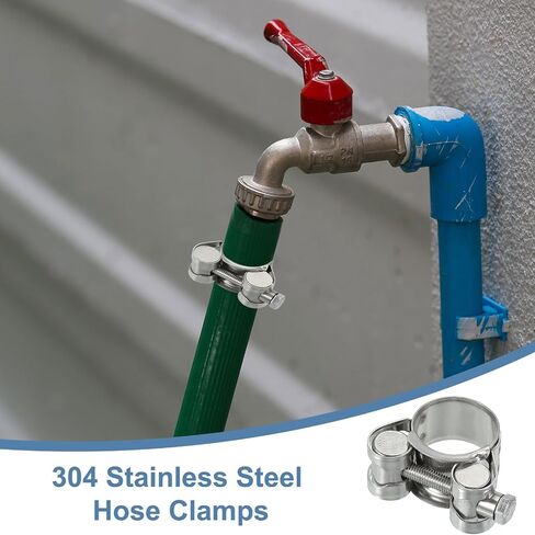 Patikil 60-63mm مشبك خرطوم T-Bolt ، 4 حزمة المبرد أنبوب أنبوب المبرد 304 مشبك خرطوم الرادياتير الفولاذ المقاوم للصدأ لمدة 2.36 "-2.48" أنبوب in Kuwait
