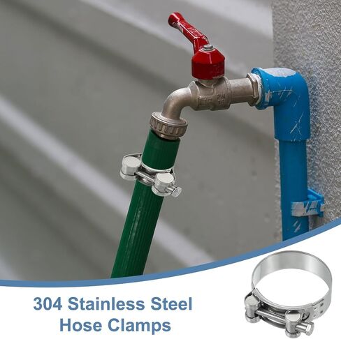 Patikil 60-63mm مشبك خرطوم T-Bolt ، 4 حزمة المبرد أنبوب أنبوب المبرد 304 مشبك خرطوم الرادياتير الفولاذ المقاوم للصدأ لمدة 2.36 "-2.48" أنبوب in Kuwait
