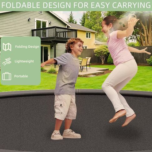 15FT/14FT/12FT Trampoline Safety Pad, Universal Replacement Trampoline Springs Cover, Trampoline Accessories Fits 15FT/14FT/12FT Frames, No Holes for Pole, Water-Resistant in Kuwait