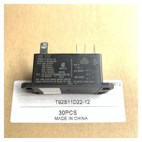 T92S11D22-12 NEW 12VDC 30A T92P11D22-12 RELAY DC12 (الحجم: T92S11D22-12 12VDC) in Kuwait