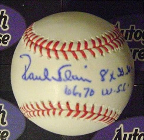 تذكارات رياضية مستودع توقيعه 388165 Paul Blair البيسبول الموقّع من 66 70 WS Champs 8xgg - Omlb Orioles Condition in Saudi Arabia