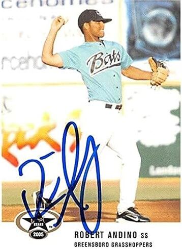 Autograph Warehouse 421031 Robert Andino Autographed Baseball Card Florida Marlins Greensboro Grasshoppers FT 2004 Just Minors No.2 in Saudi Arabia