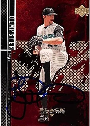 Autograph Warehouse 421239 Ryan Dempster Autographed Baseball Card Florida Marlins 2001 Upper Deck Black Diamond No.68 in Saudi Arabia