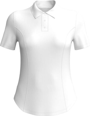 Callaway Women's SMU Short-Sleeve Polo Shirt with Self Collar and Solid Color in Saudi Arabia