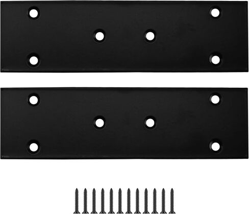 4pcs 5''x1.9 '' صفيحة إصلاح مسطحة من الفولاذ المقاوم للصدأ ، قوس صفيحة صفيحة الثقيلة ، قوس الدعامة المستقيمة للأثاث ، الخشب ، الرفوف ، الخزانة (الفضة) in Kuwait