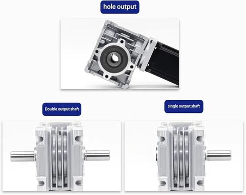 Big Torque 4.1-15Nm 57 * 55mm Nema 23 Worm Gearbox Reducer Stepper Motor with Worm Gearbox Backlash 15' Ratio 1:50/1:60/1:80(30,57X55mm Single Shaft) in Saudi Arabia