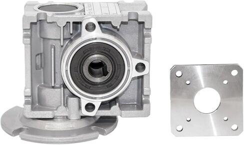 57mm Nema23 Dc Worm Gearbox Backlash 15' Ratio 1:15-1:80 Self-Locking 4.1-23Nm Load 1830N Speed Reducer Gearbox(Nema23 Hollow Shaft,20) in Saudi Arabia