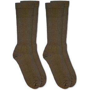 Jefferies Socks Men's Merino Wool Graduated Compression Combat Boot Socks 2 Pair Pack
