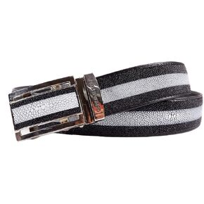 Genuine Stingray Shagreen Skin Leather Long Strip Men's Belt 46" Black