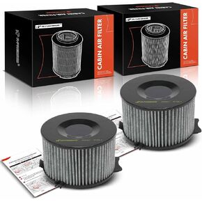 A-Premium 2-PC Cabin Air Filter with Activated Carbon Compatible with Volkswagen Eurovan 1999 2000 2001 2002 2003, Replace# 7D0819989