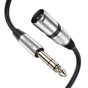 MOSWAG XLR to 1/4 Cables, TRS Male to XLR Male, 6.35mm TRS to XLR Male Cable 1M/3.28FT for Camera, Stereo System, Microphone, Soundbox, Audio Sound Consoles, Power Amplifier